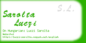 sarolta luczi business card